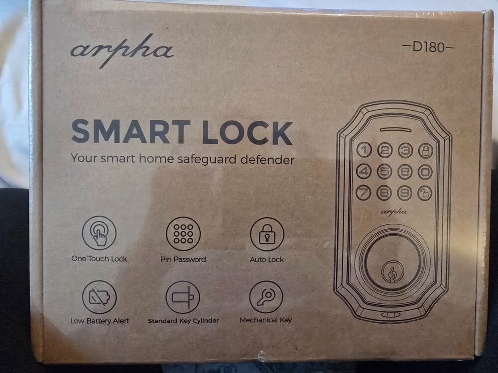 ARPHA D180 Smart Keypad Deadbolt Keyless Entry Auto Lock New Factory Sealed